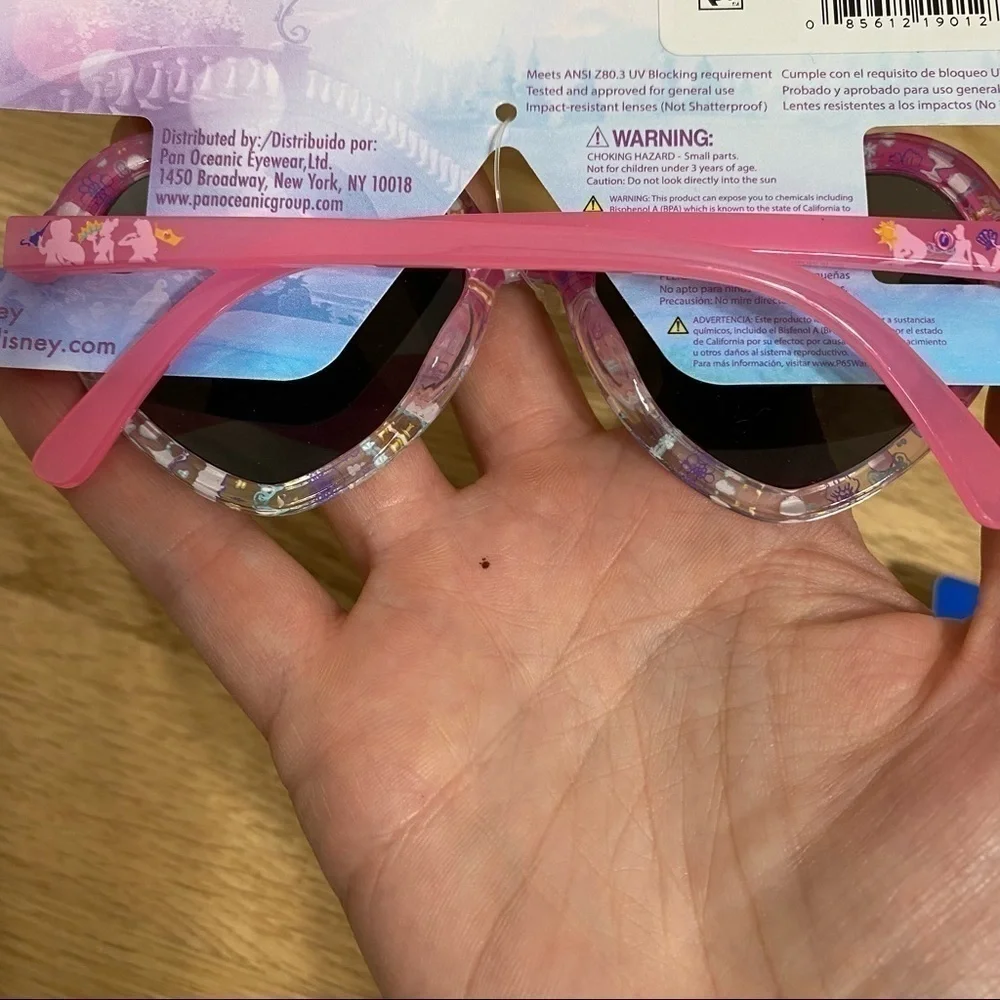 Disney Princess Sunglasses Heart Shape NWT 100% UV Protection Ariel Cinderella